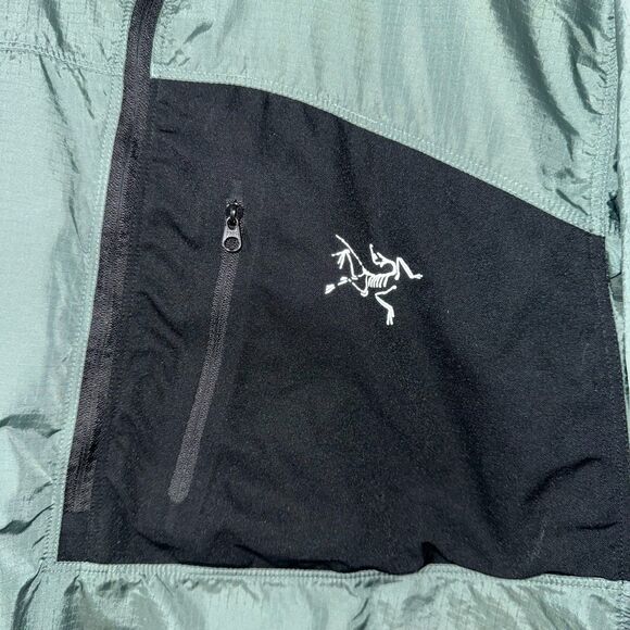 Vintage Arc'teryx Tau Pullover 1/2 Zip Windbreaker - Sage L - Picture 5 of 9